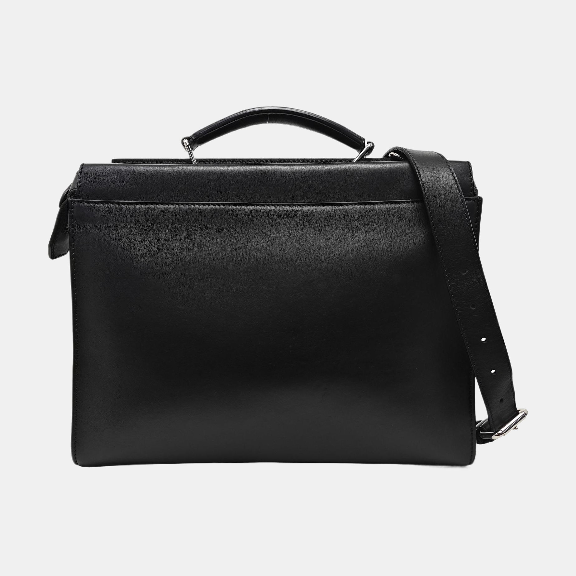Peekaboo Large Calfskin Black
