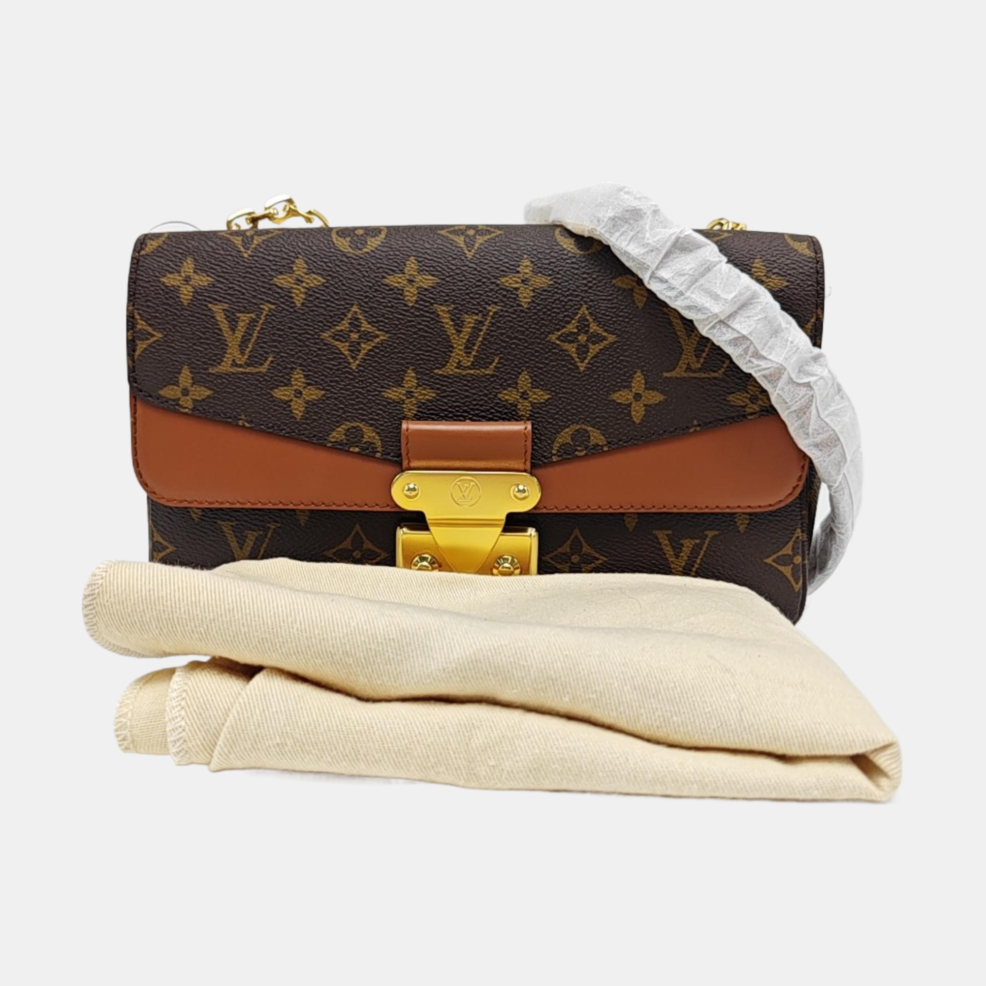 MARCEAU Monogram Coated Canvas Brown