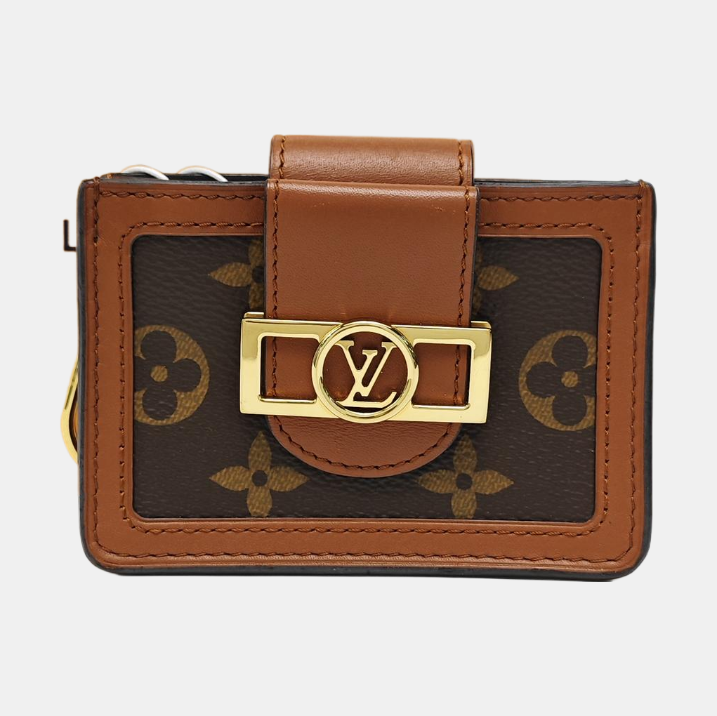 DAUPHINE Monogram Coated Canvas Brown Wallet