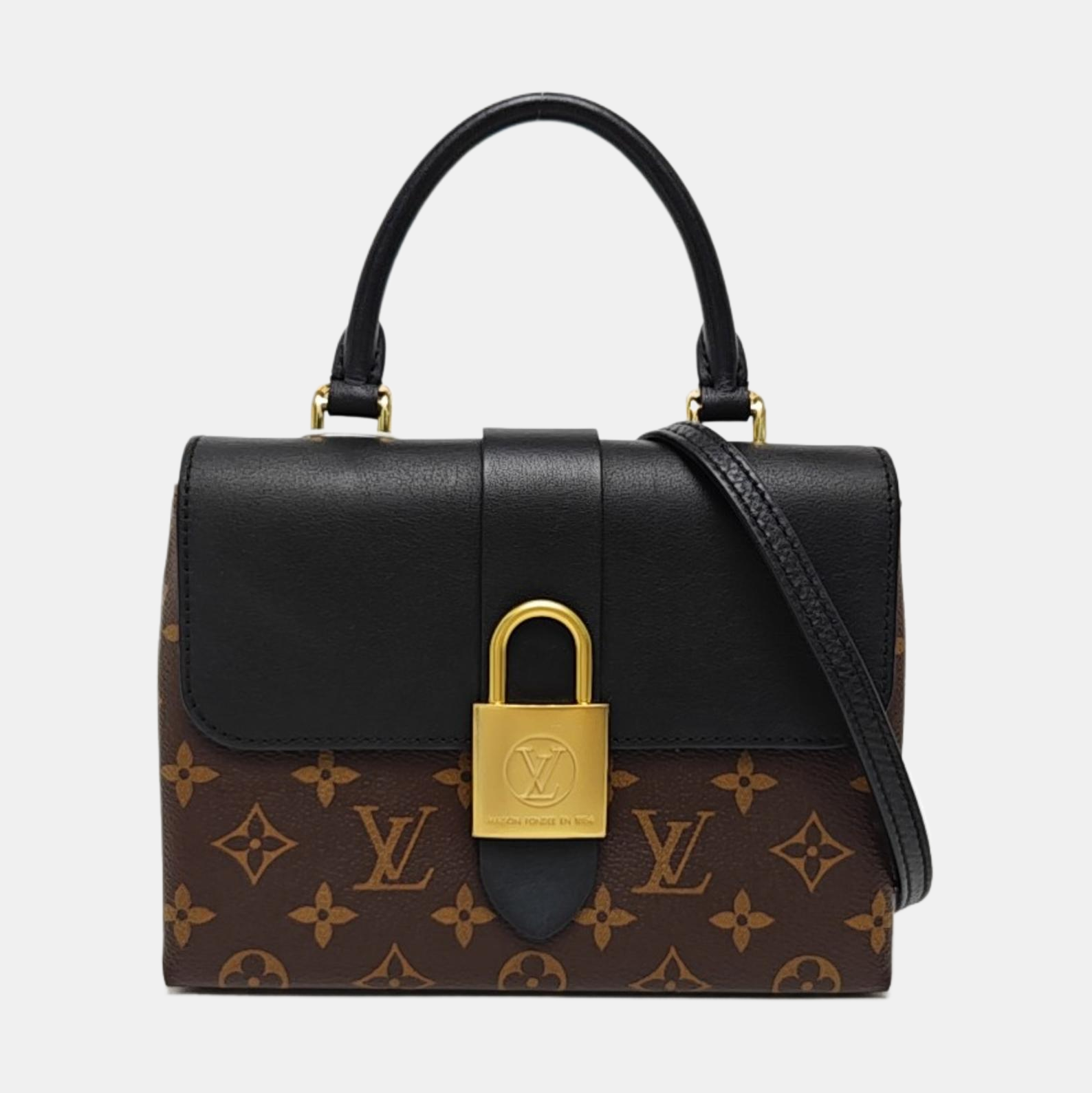 LOCKY BB Monogram Coated Canvas Brown