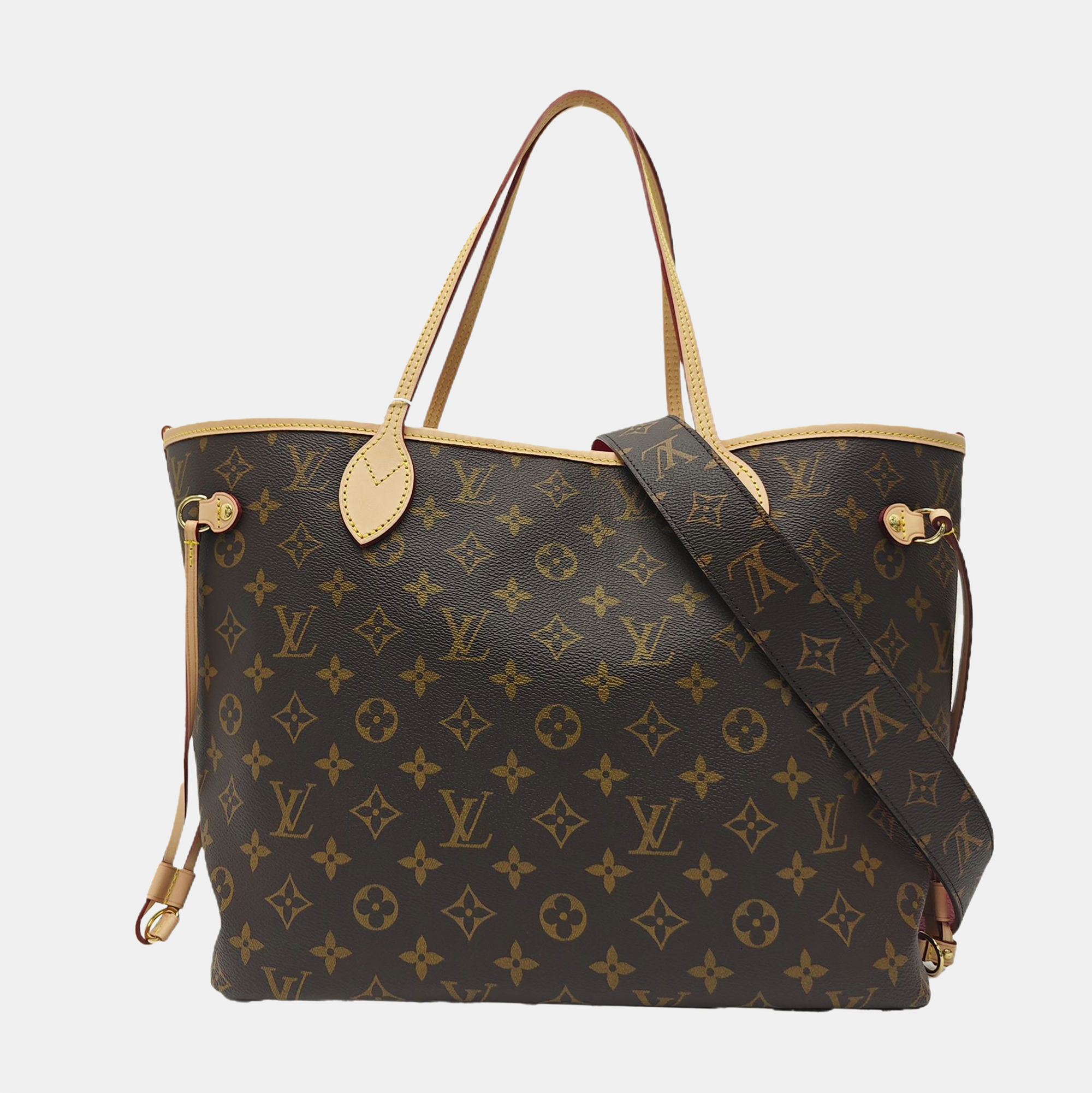 NEVERFULL INSIDE OUT MM Monogram Canvas Red