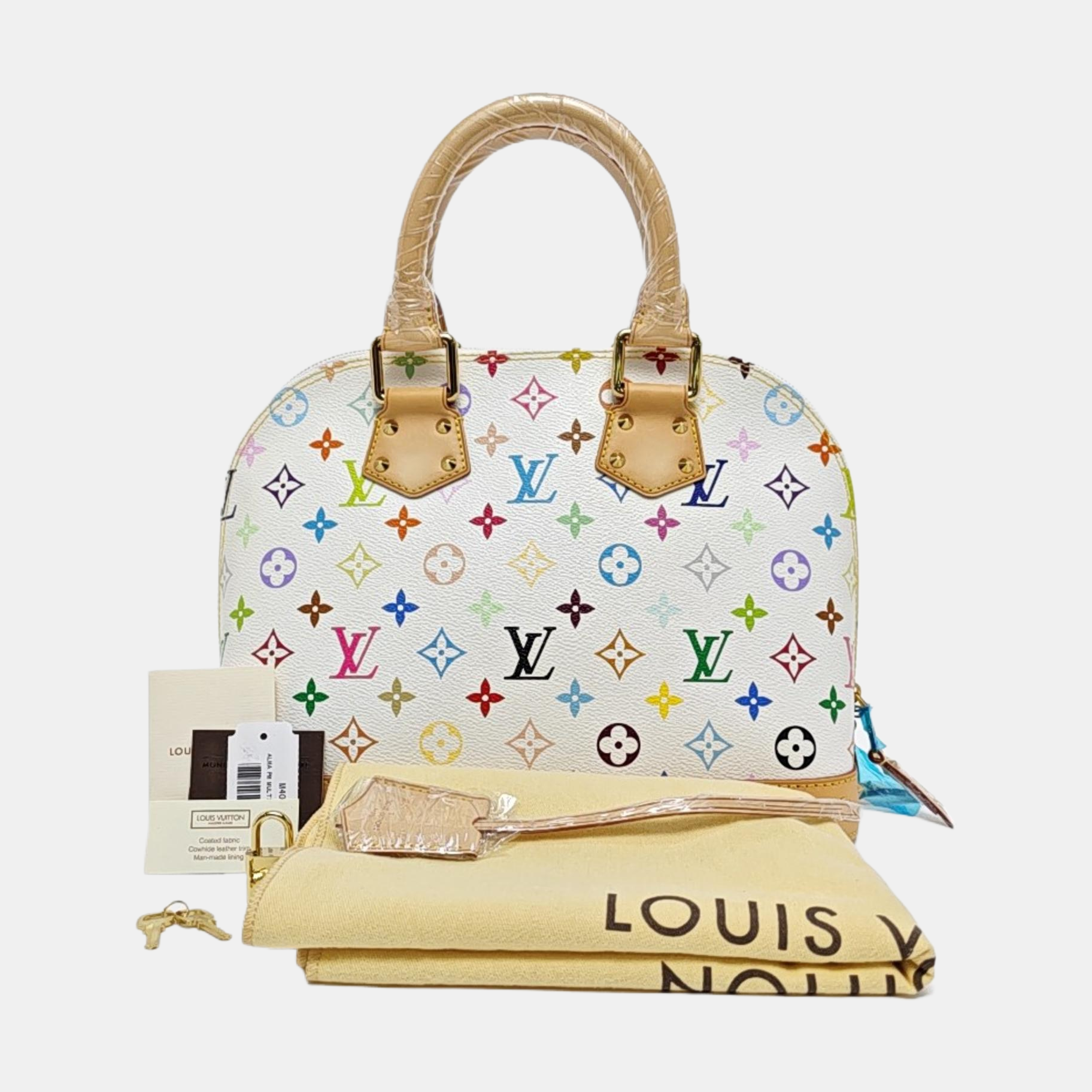 LV × TM ALMA PM Monogram Coated Canvas White