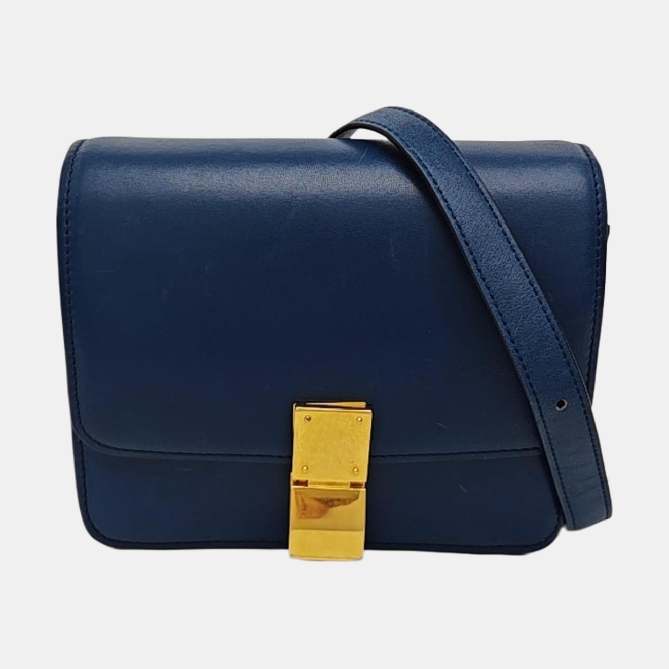 CLASSIC BOX Mini Calfskin Blue