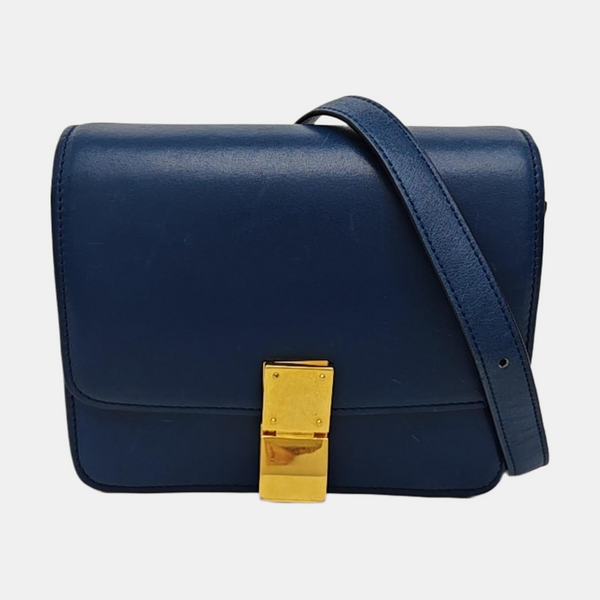 CLASSIC BOX Mini Calfskin Blue
