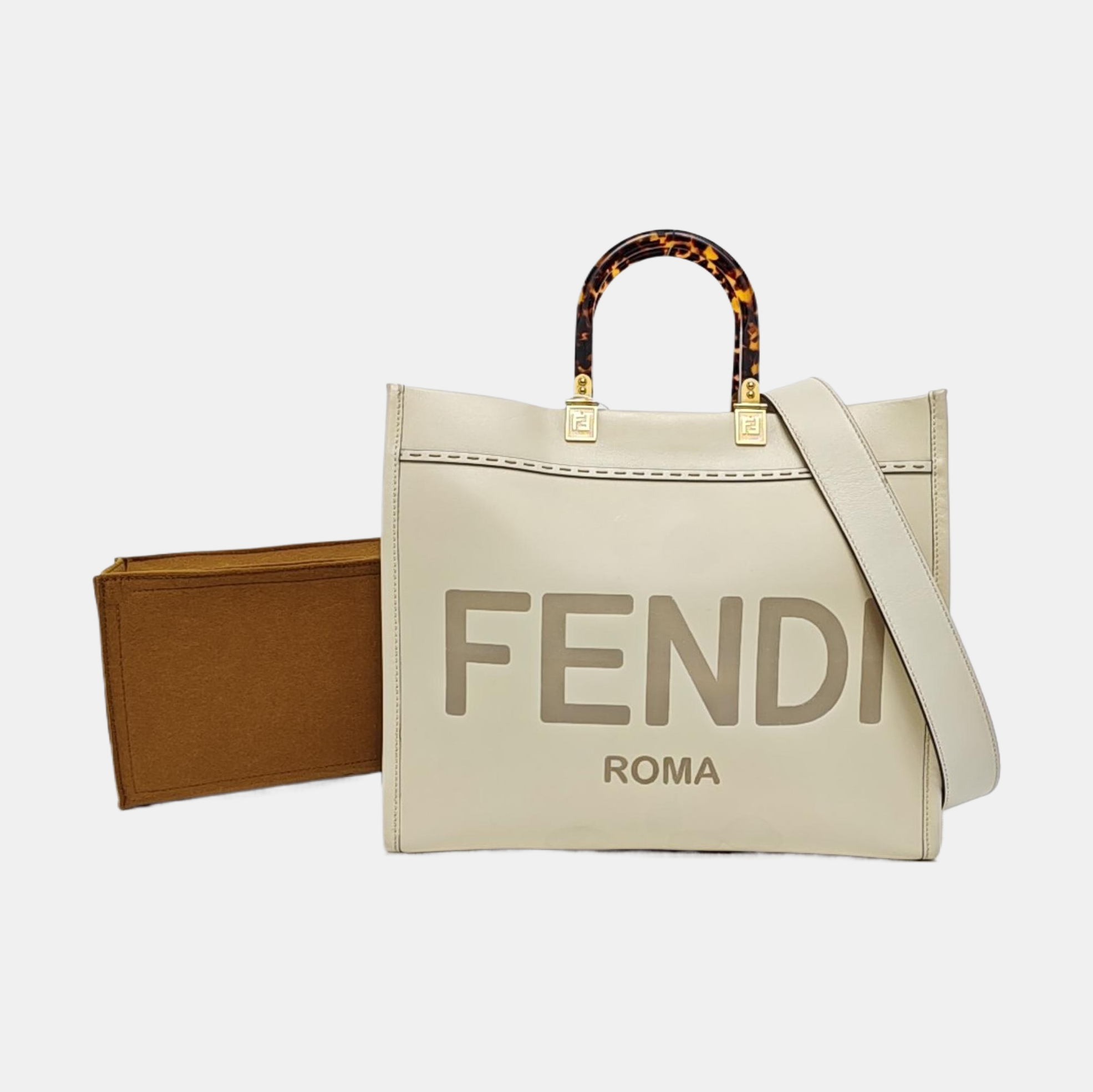 Sunshine Medium Calfskin White