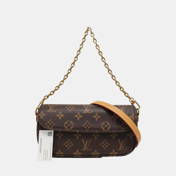 IVY Monogram Coated Canvas Brown