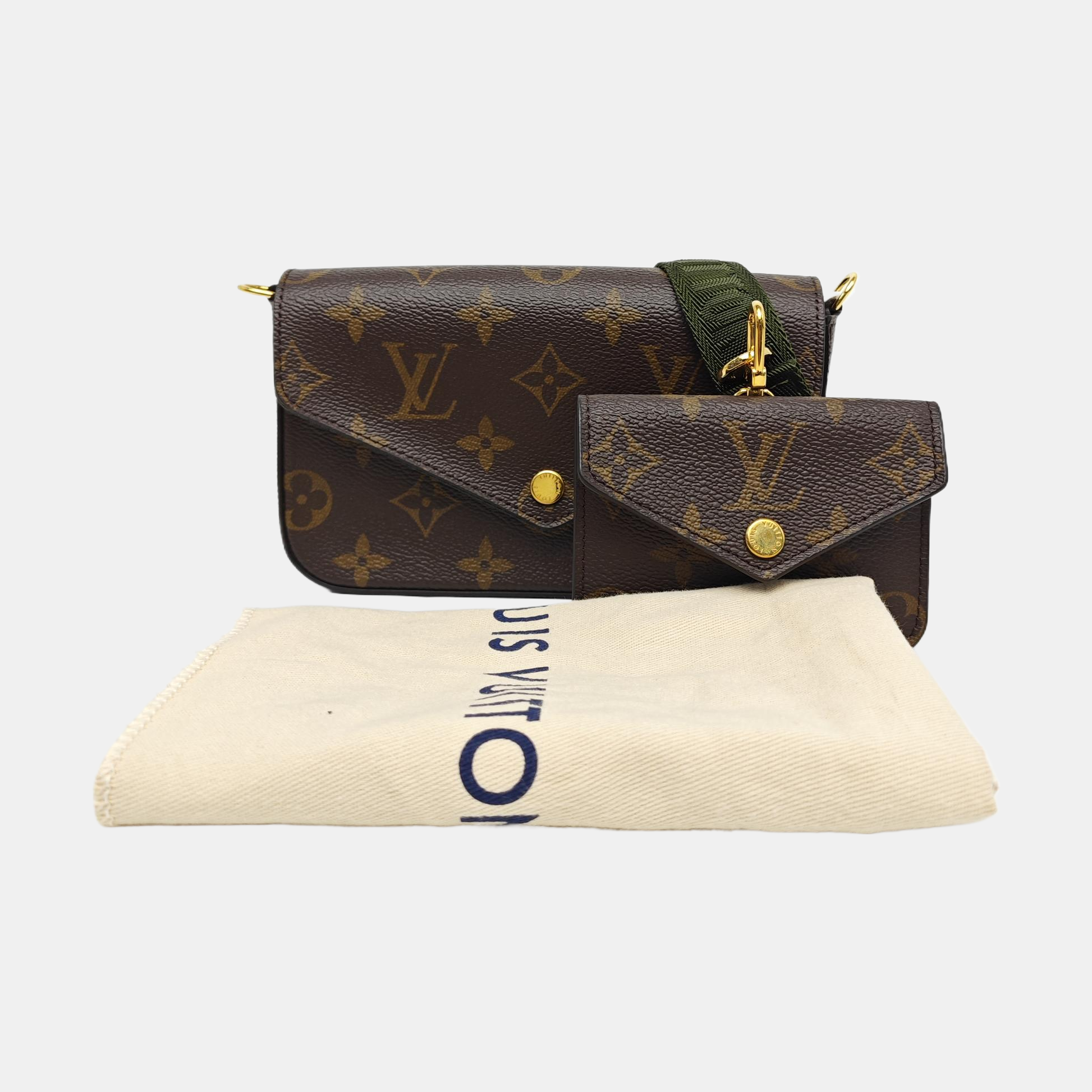 FÉLICIE Monogram Coated Canvas Brown