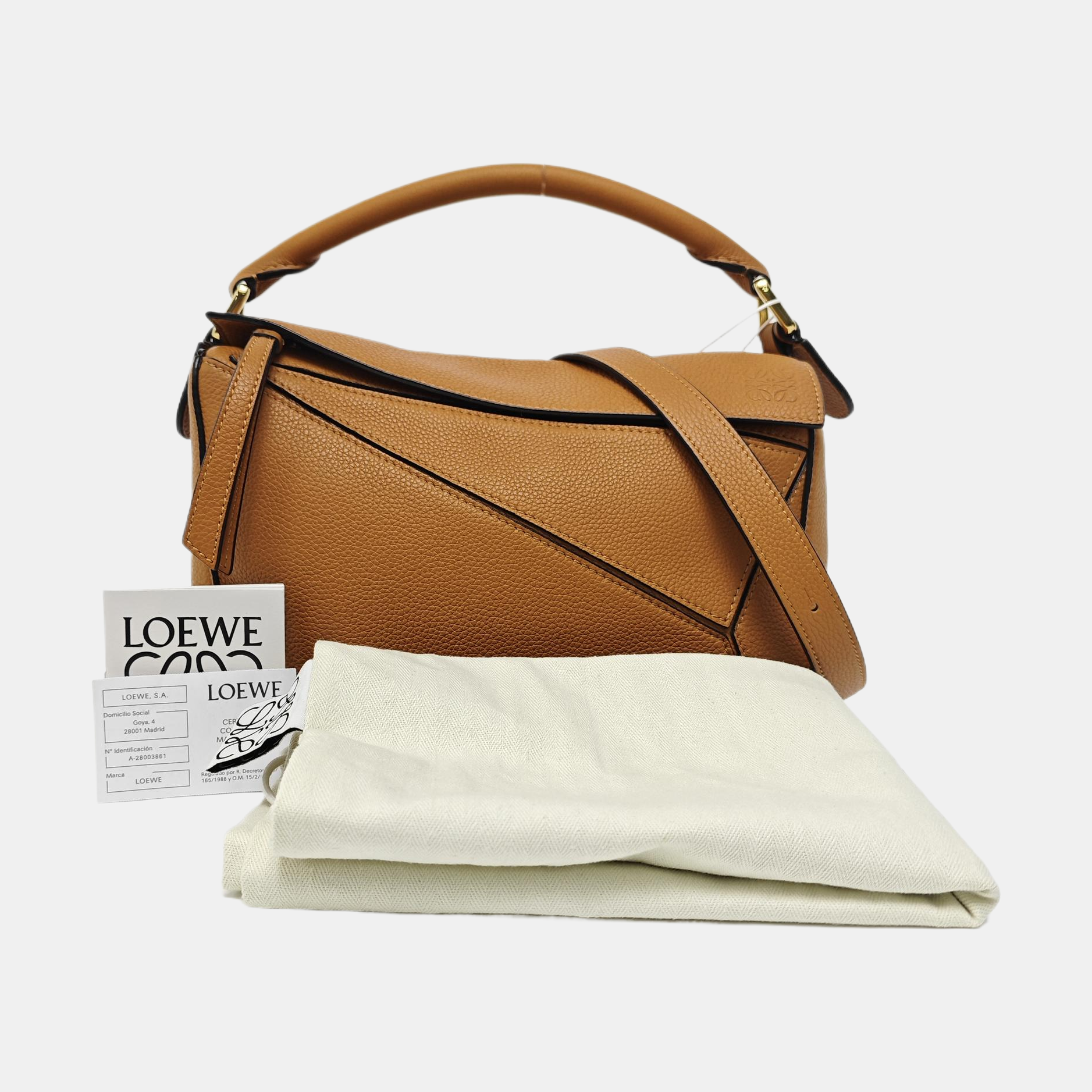 Puzzle Small Calfskin Brown