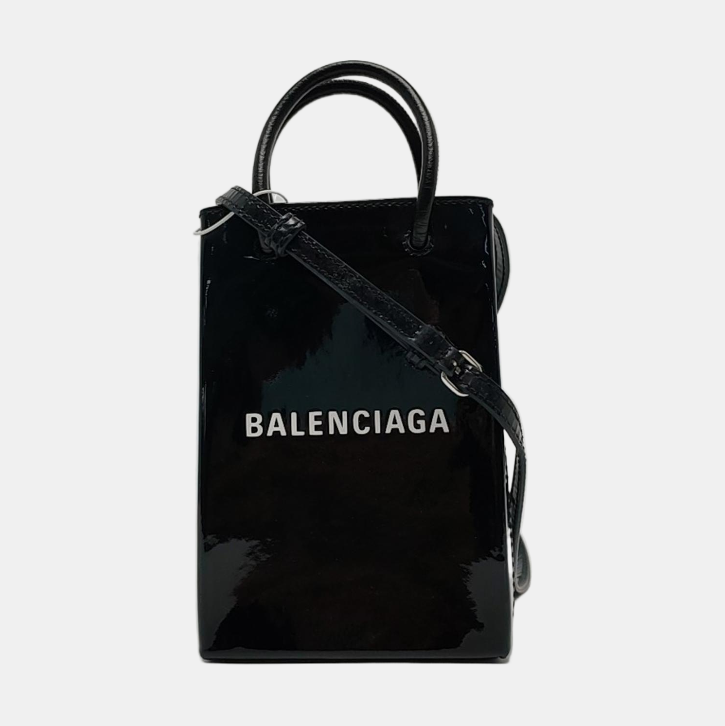 Shopping Bag Calfskin Black