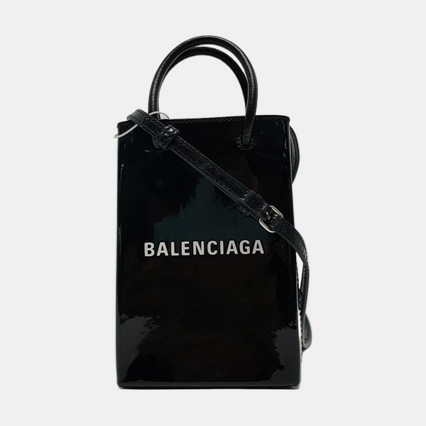 Shopping Bag Calfskin Black