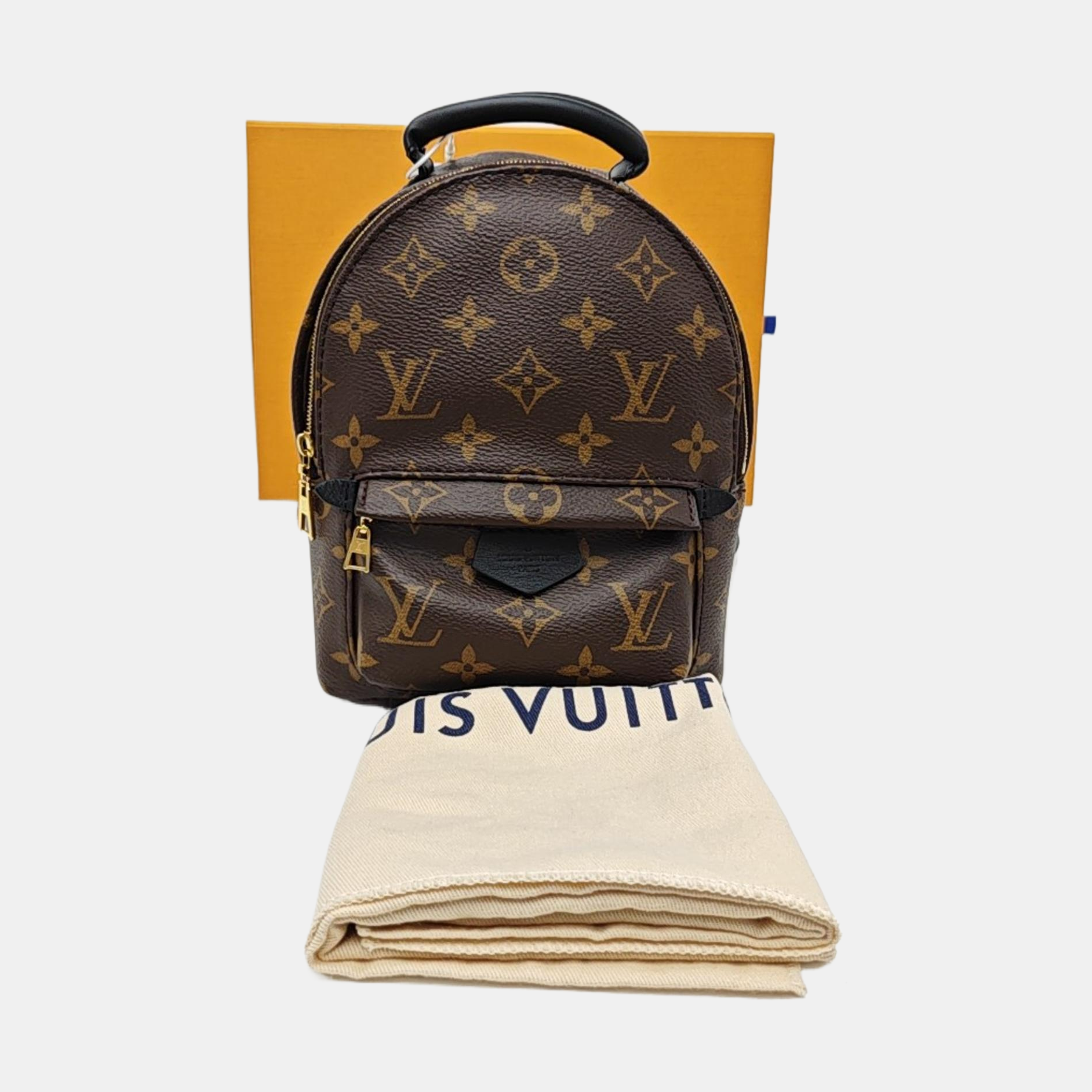 PALM SPRINGS Mini Monogram Coated Canvas Brown