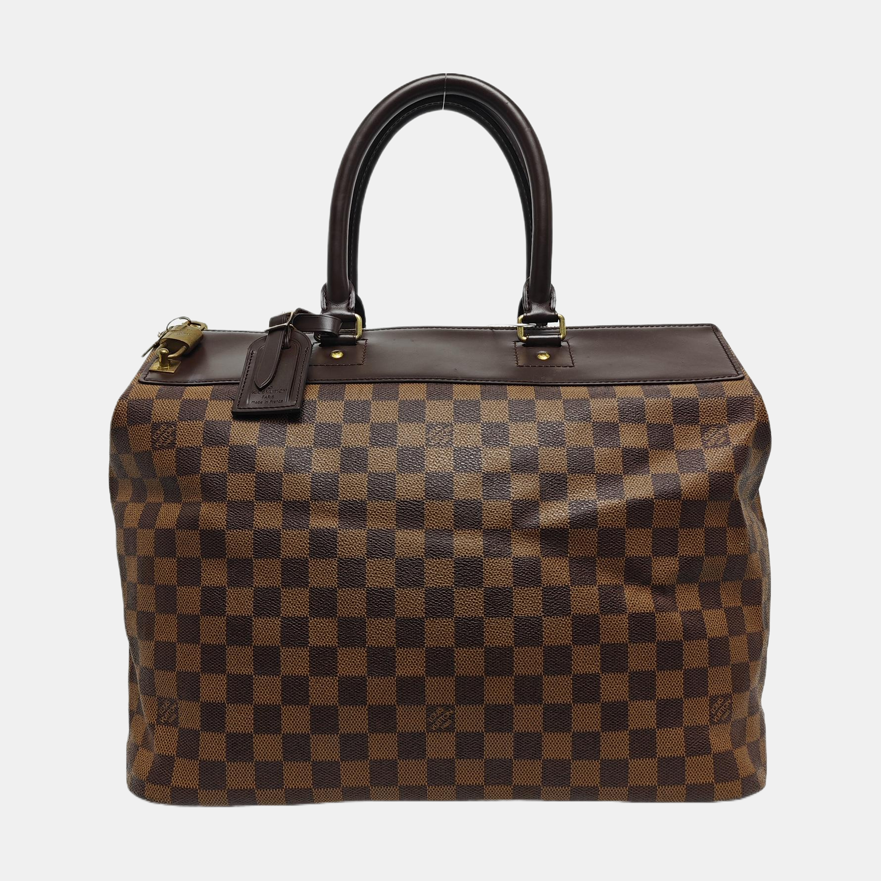 GREENWICH Lona recubierta Damier Ebene Marrón