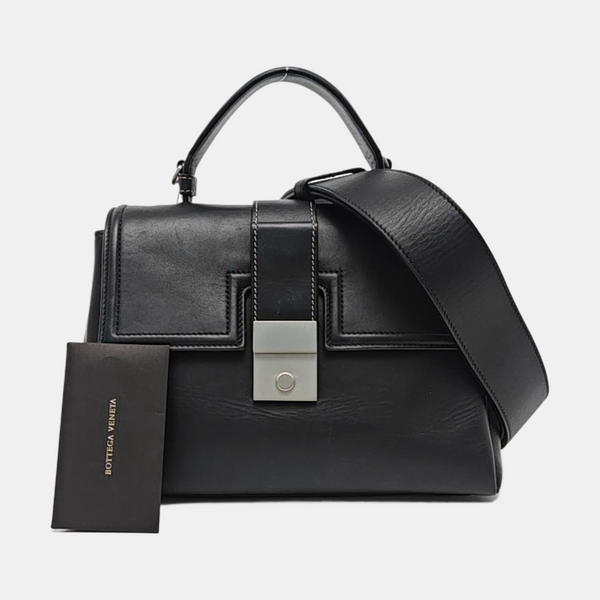 Piazza Small Calfskin Black