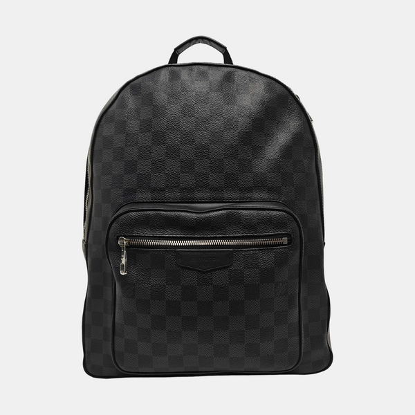 JOSH Damier Graphite Coated Canvas Gray