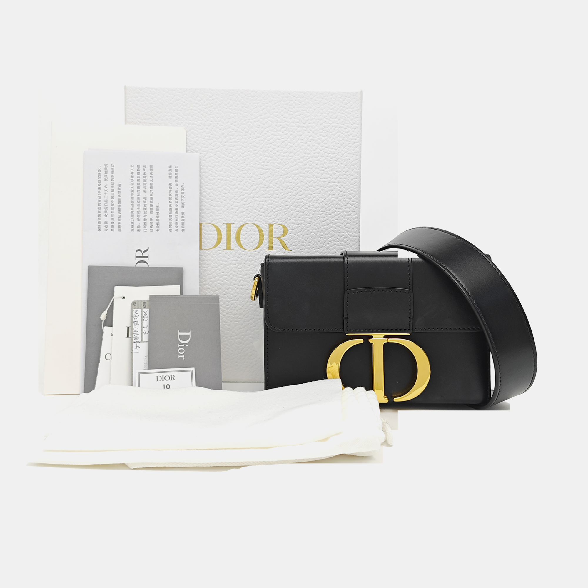 30 Montaigne Mini Calfskin Black