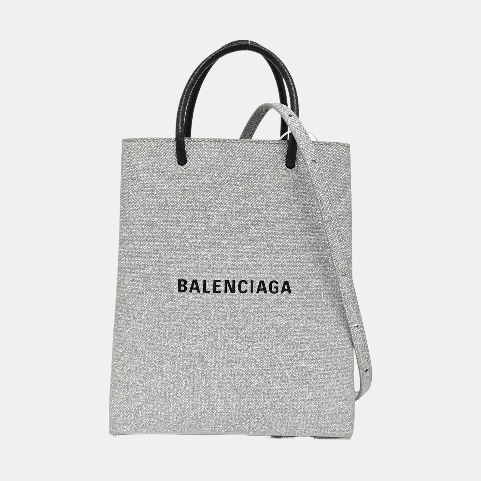 Shopping Bag Large Special Material Silver