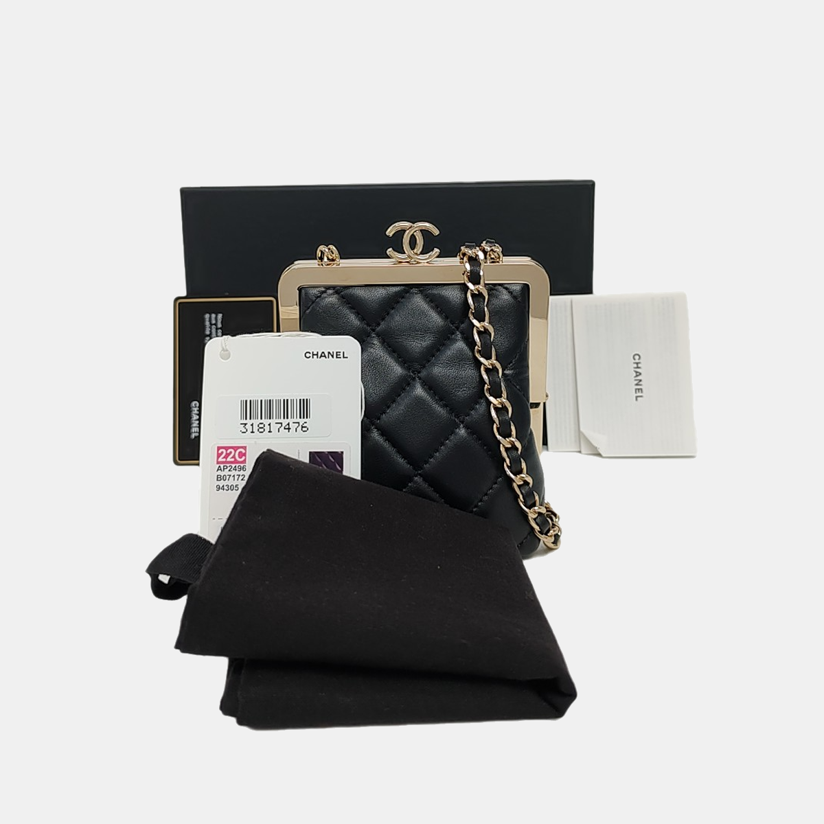 Quilted Lambskin Black
