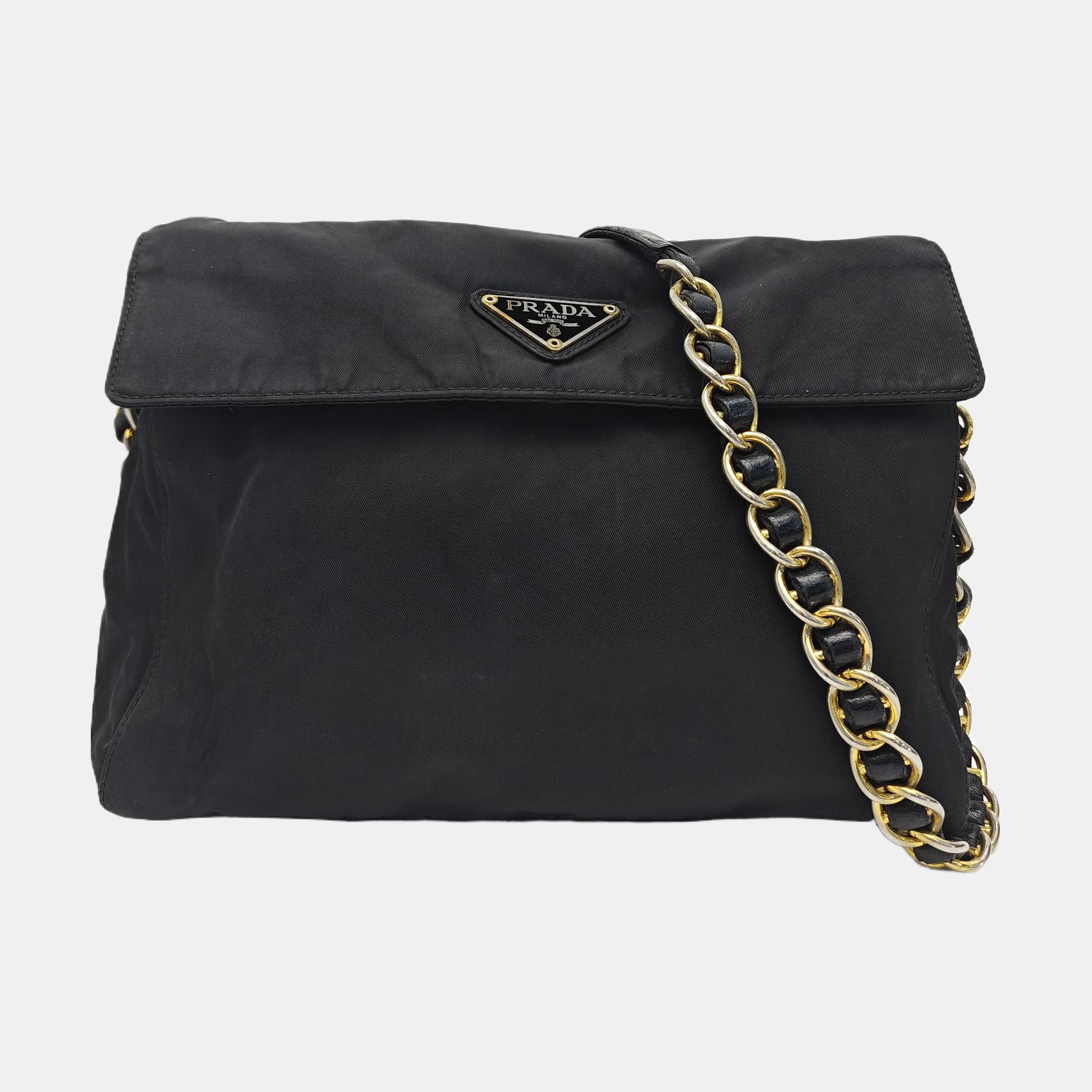 Nylon Shoulder Bag Black