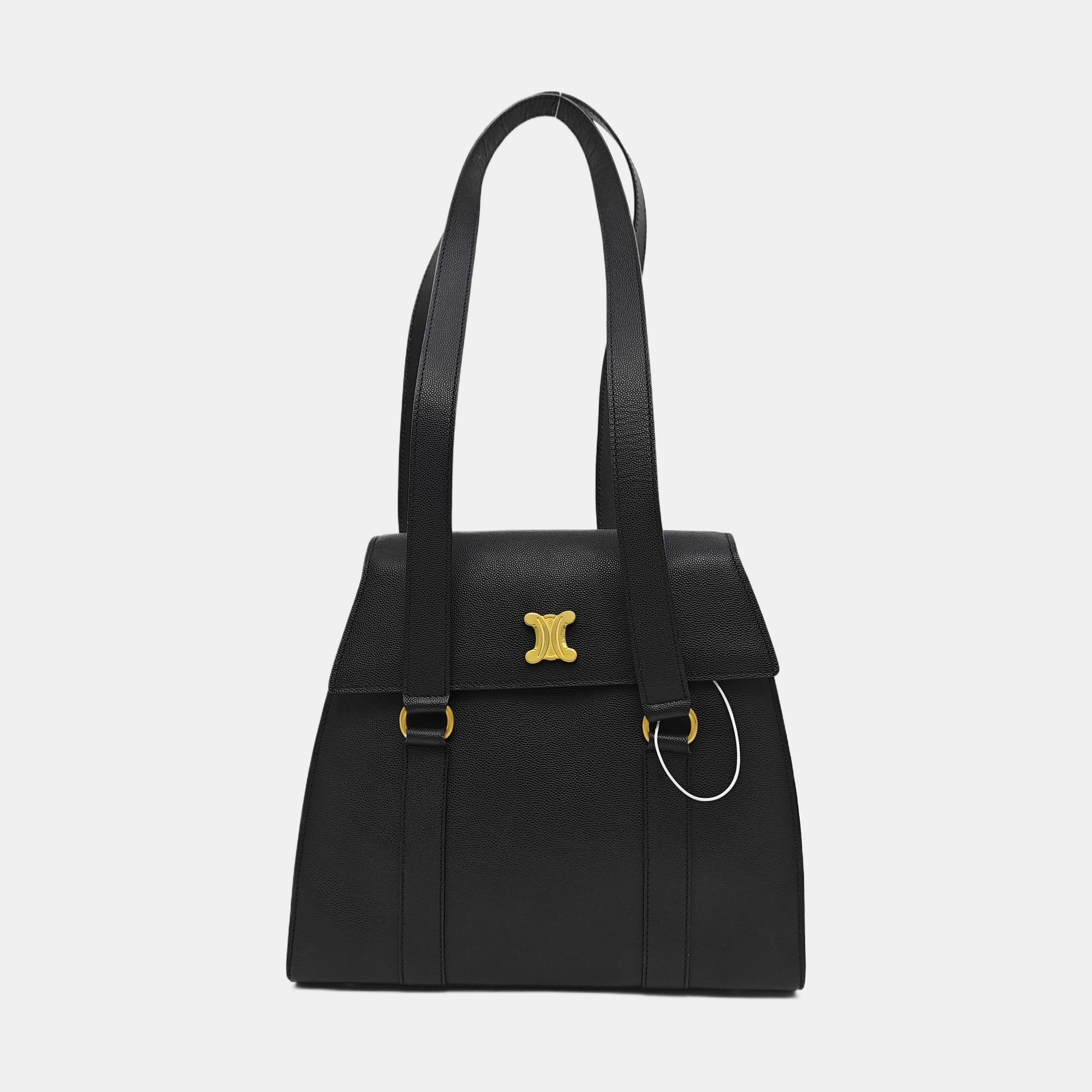 Calfskin Shoulder Bag Black