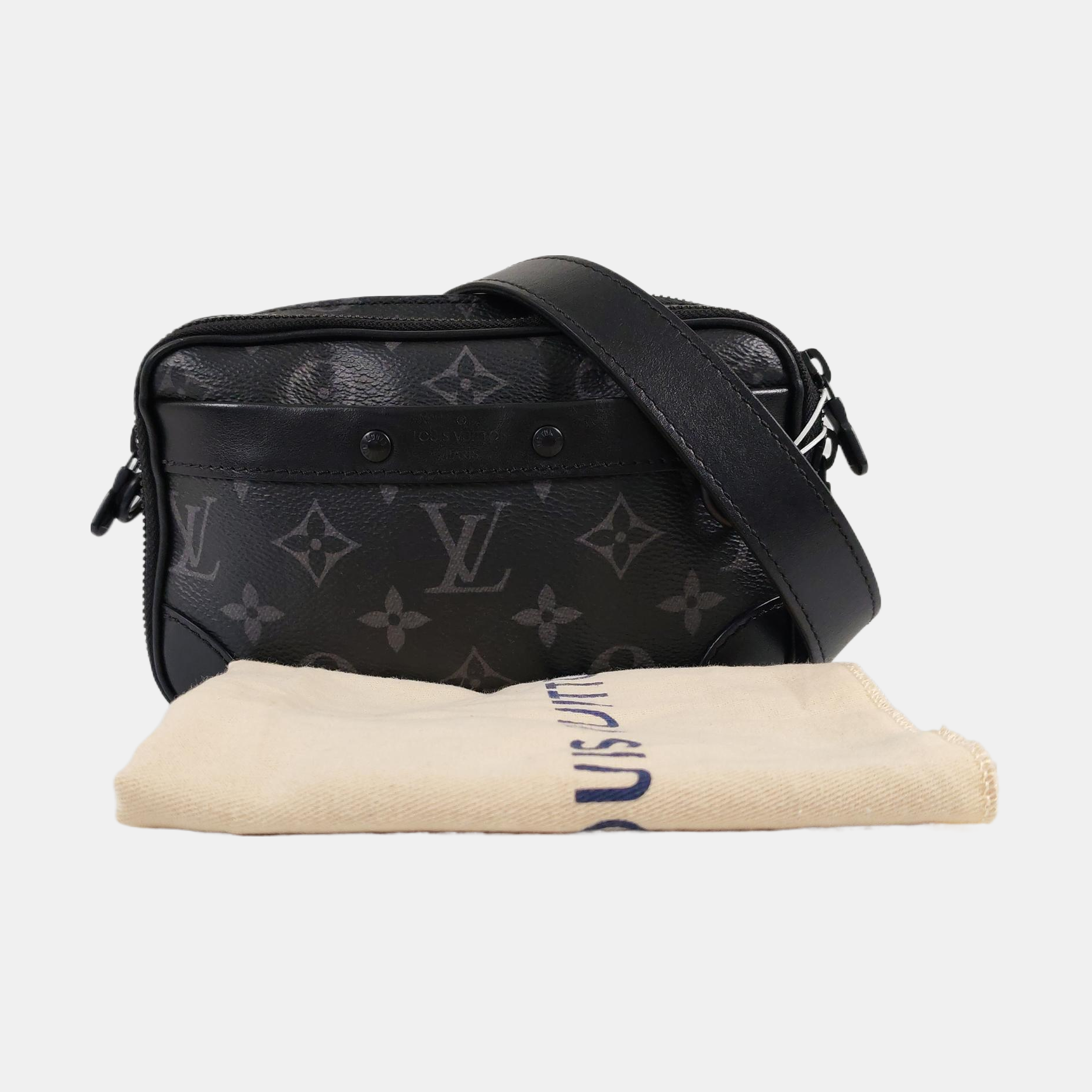 ALPHA Nano Monogram Coated Canvas Black