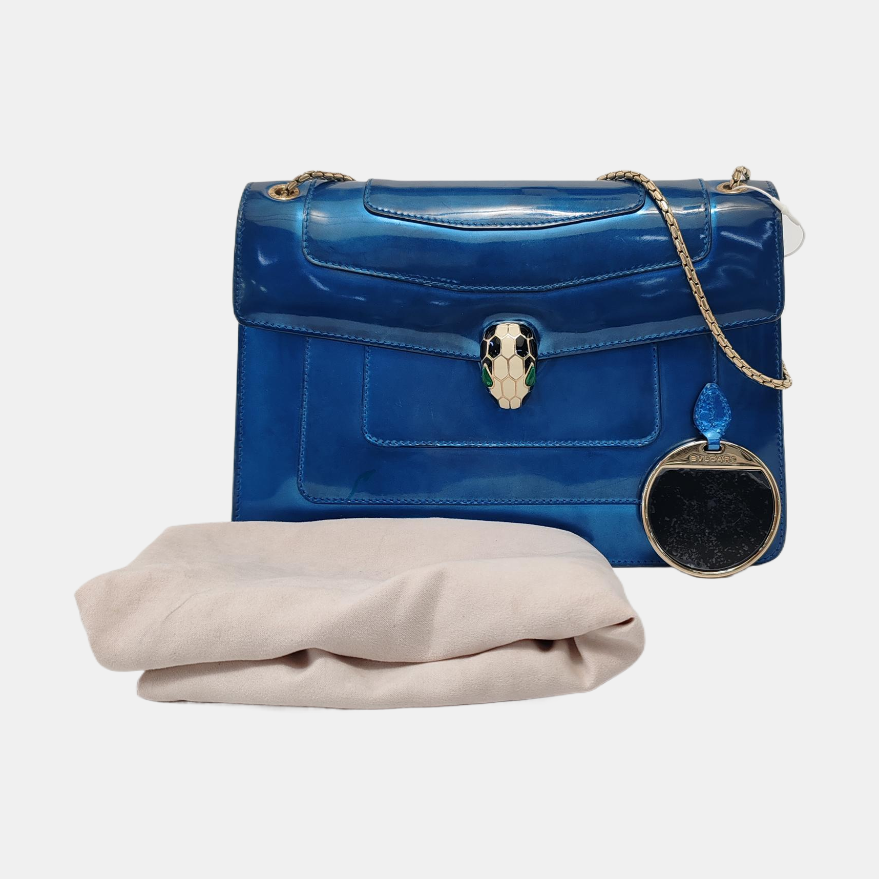 SERPENTI FOREVER Medium Calfskin Blue