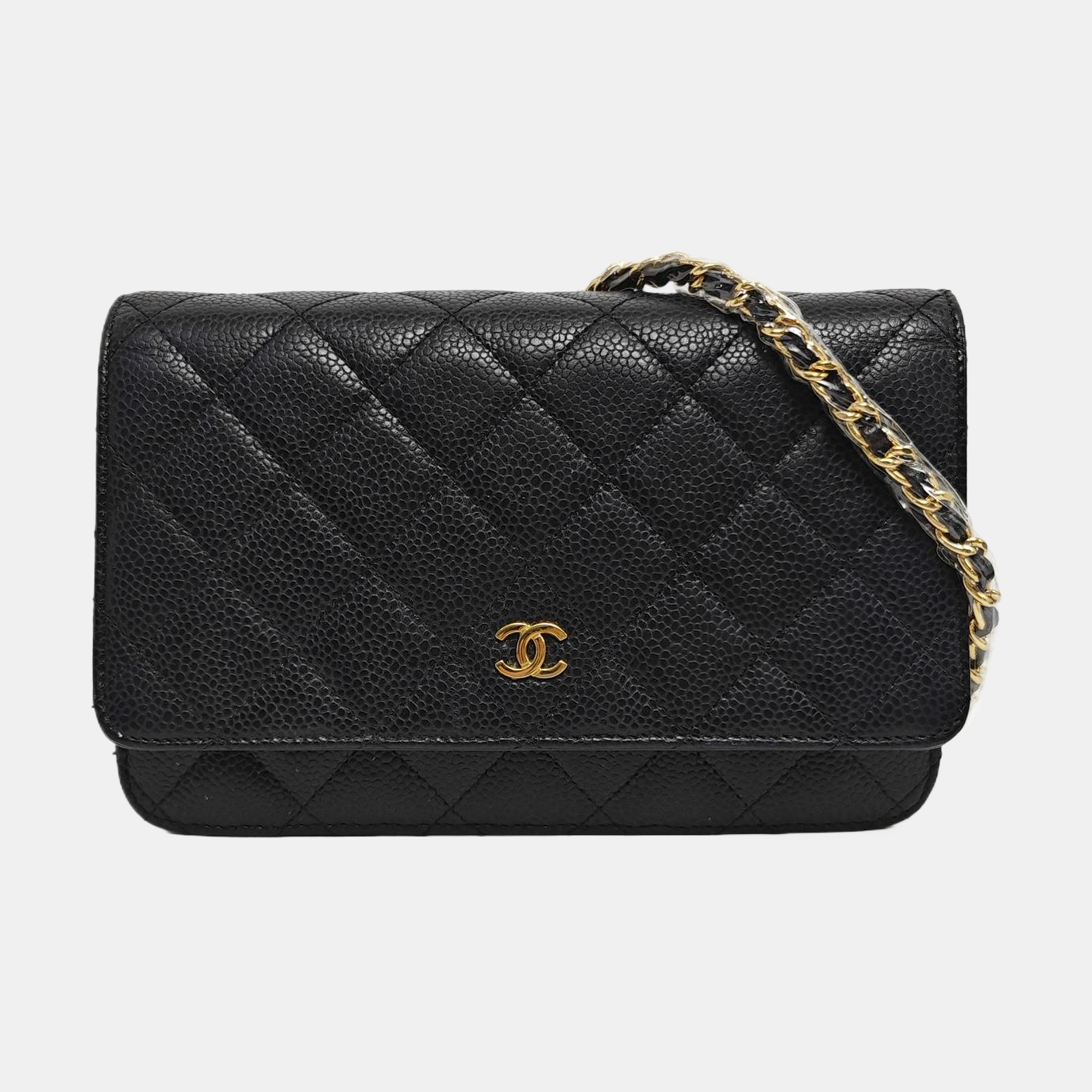 WOC Quilted Grained Calfskin Black