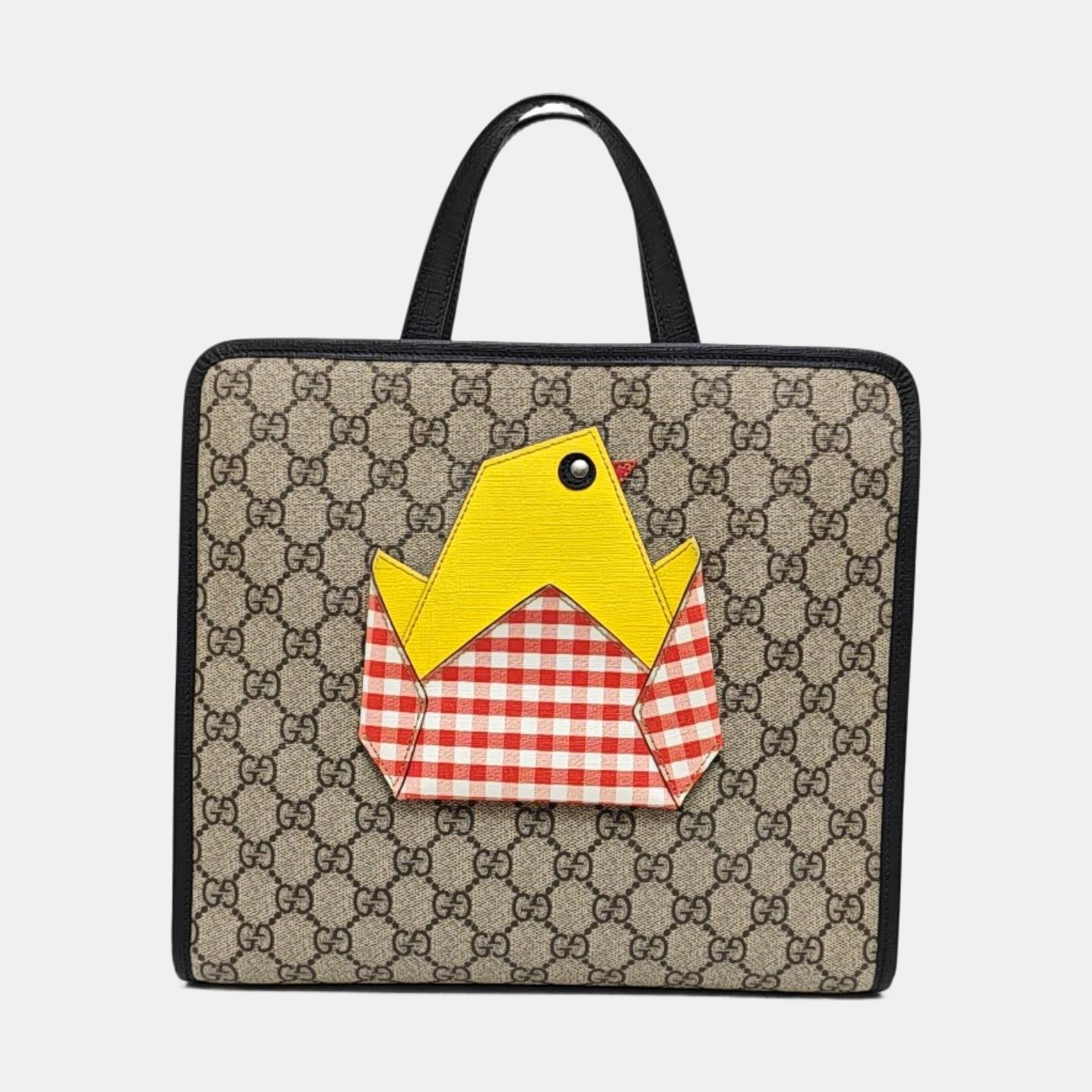 Children’s GG Bucket Monogram Coated Canvas Beige
