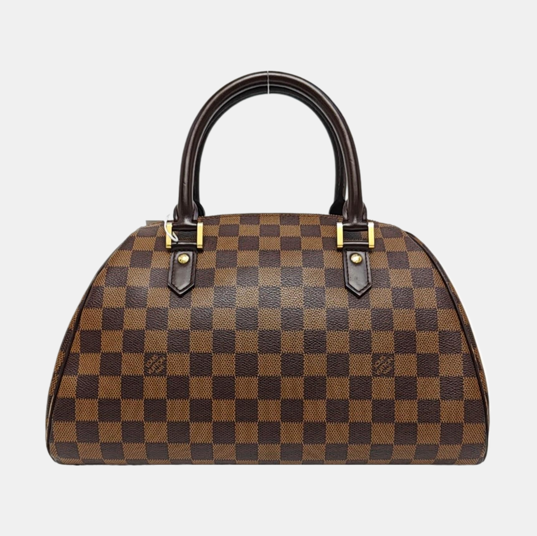 RIBERA MM Damier Ebene Coated Canvas Brown