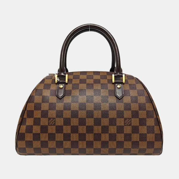 RIBERA MM Damier Ebene Coated Canvas Brown