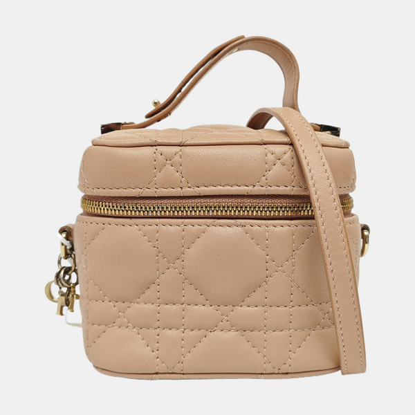 Lady Dior Super Mini Cannage Lambskin Pink