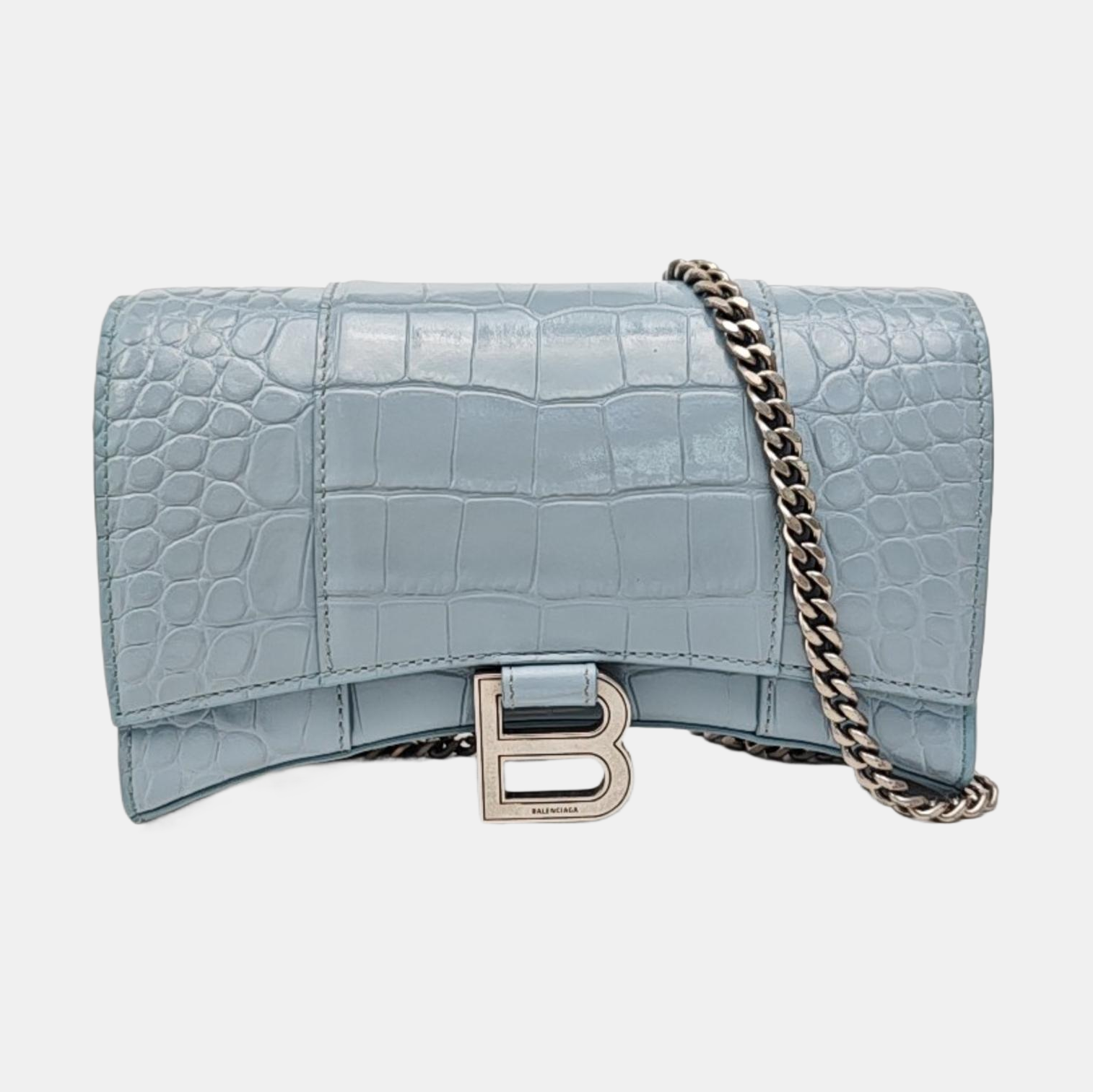 Hourglass Small Calfskin Blue