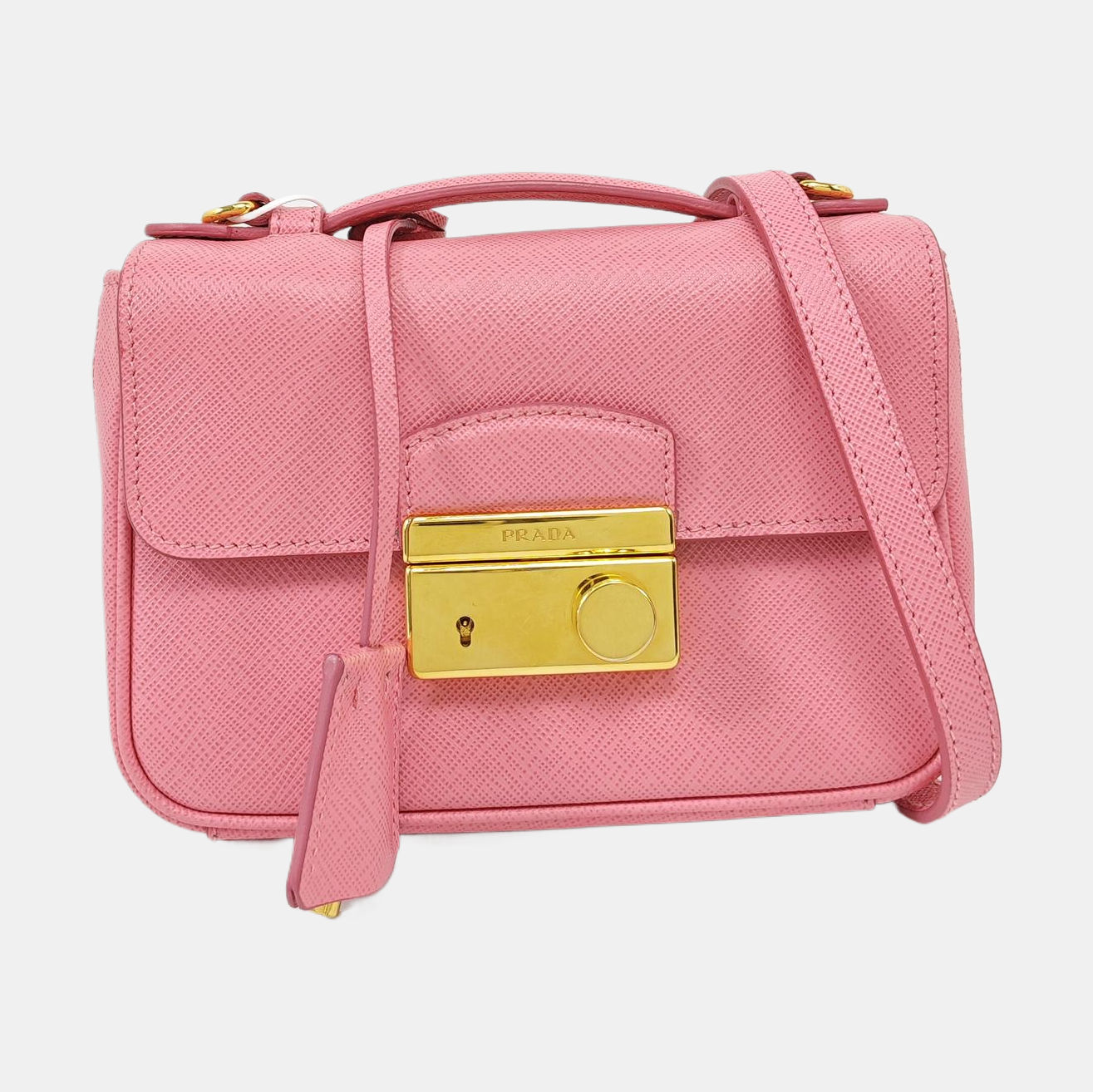 Sound Bag Saffiano Calfskin Pink