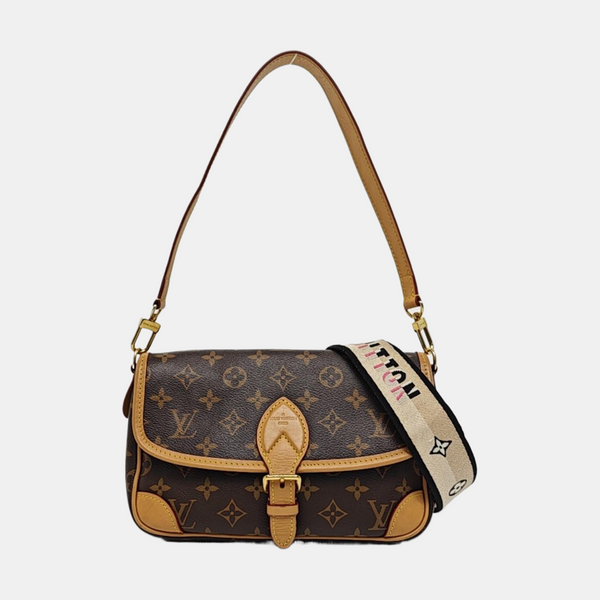 DIANE Monogram Coated Canvas Brown