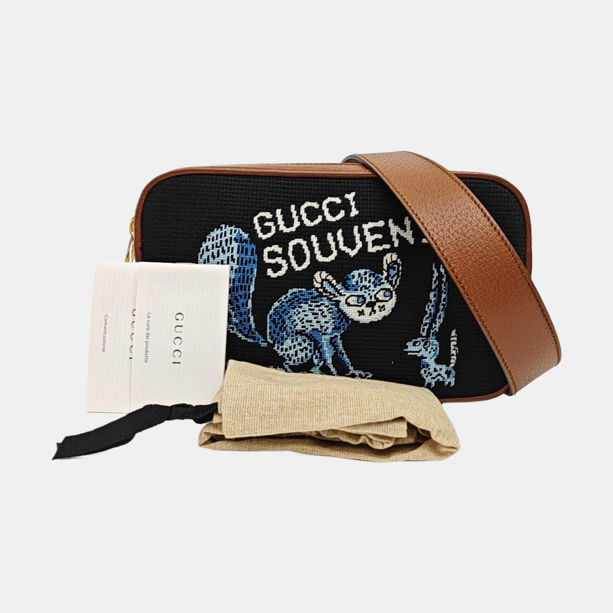 Calfskin Belt Bag Black