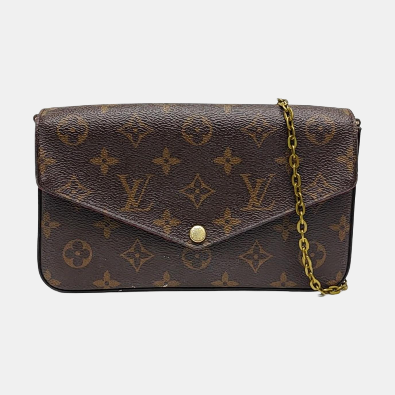 FÉLICIE Monogram Coated Canvas Brown