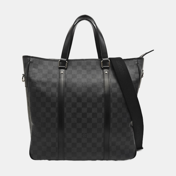 TADAO MM Damier Graphite Coated Canvas Gray