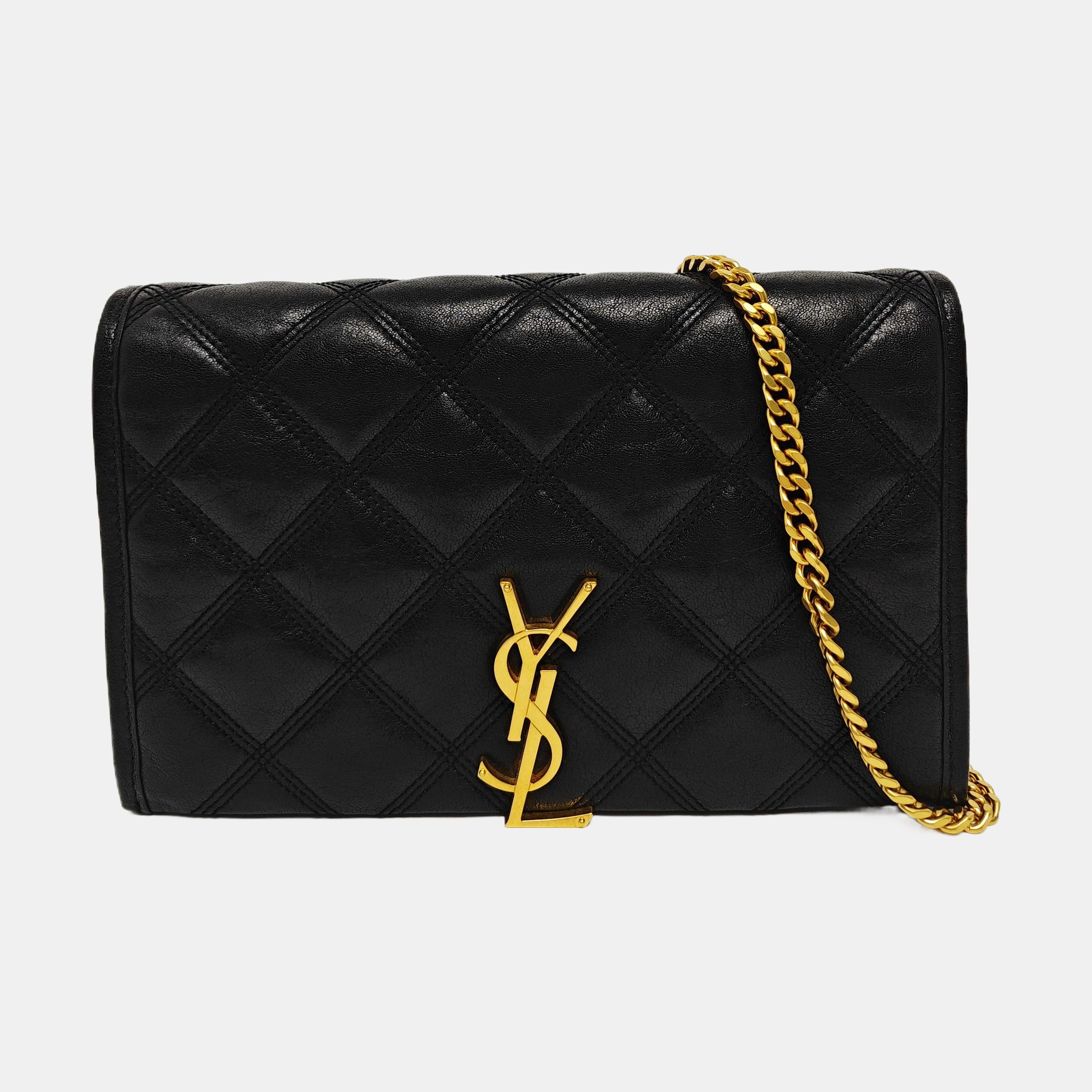 BECKY Quilted Calfskin Black