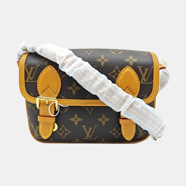 SATCHEL Mini Monogram Coated Canvas Brown