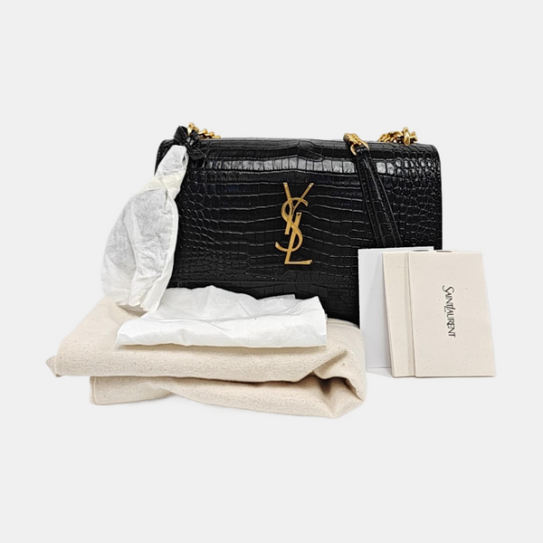 SUNSET Medium Calfskin Black