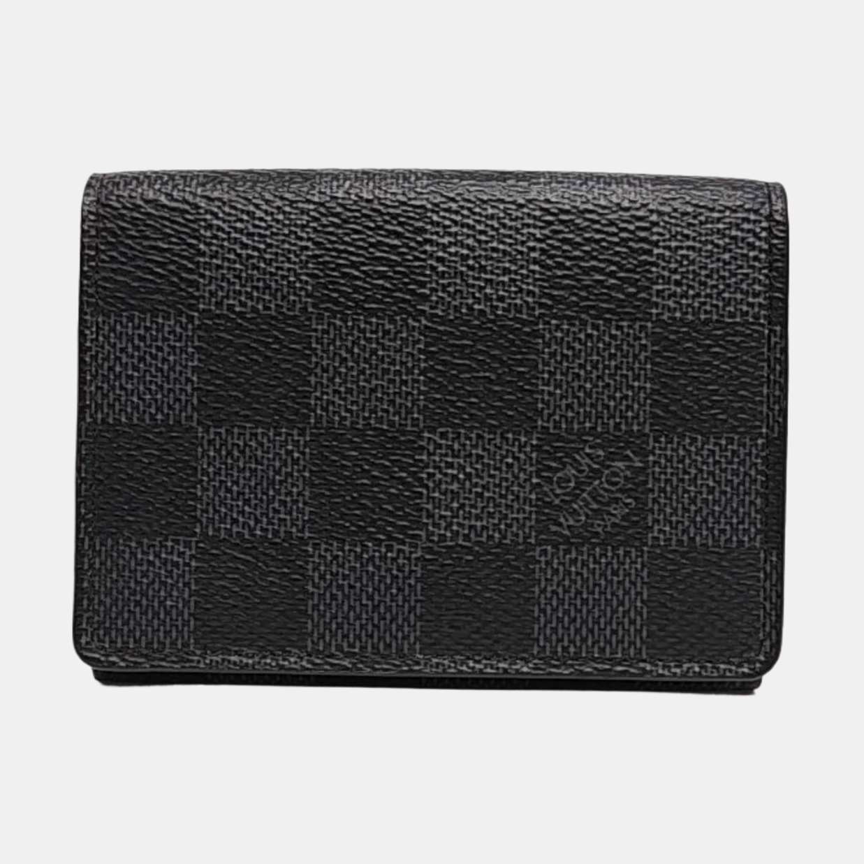 ENVELOPPE Damier Graphite Coated Canvas Gray Card Holder