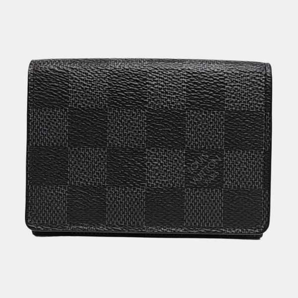 ENVELOPPE Damier Graphite Coated Canvas Gray Card Holder