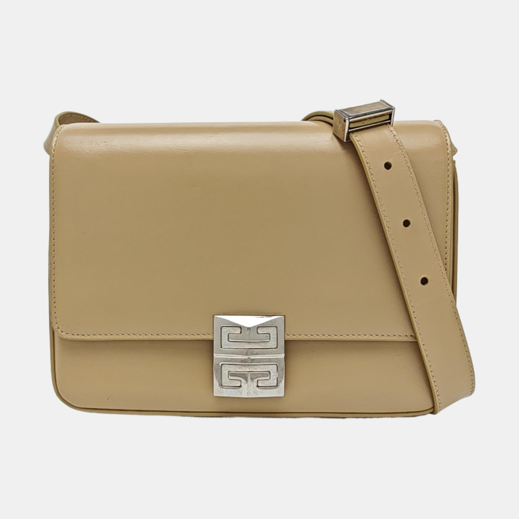 Calfskin Shoulder Bag Medium Beige