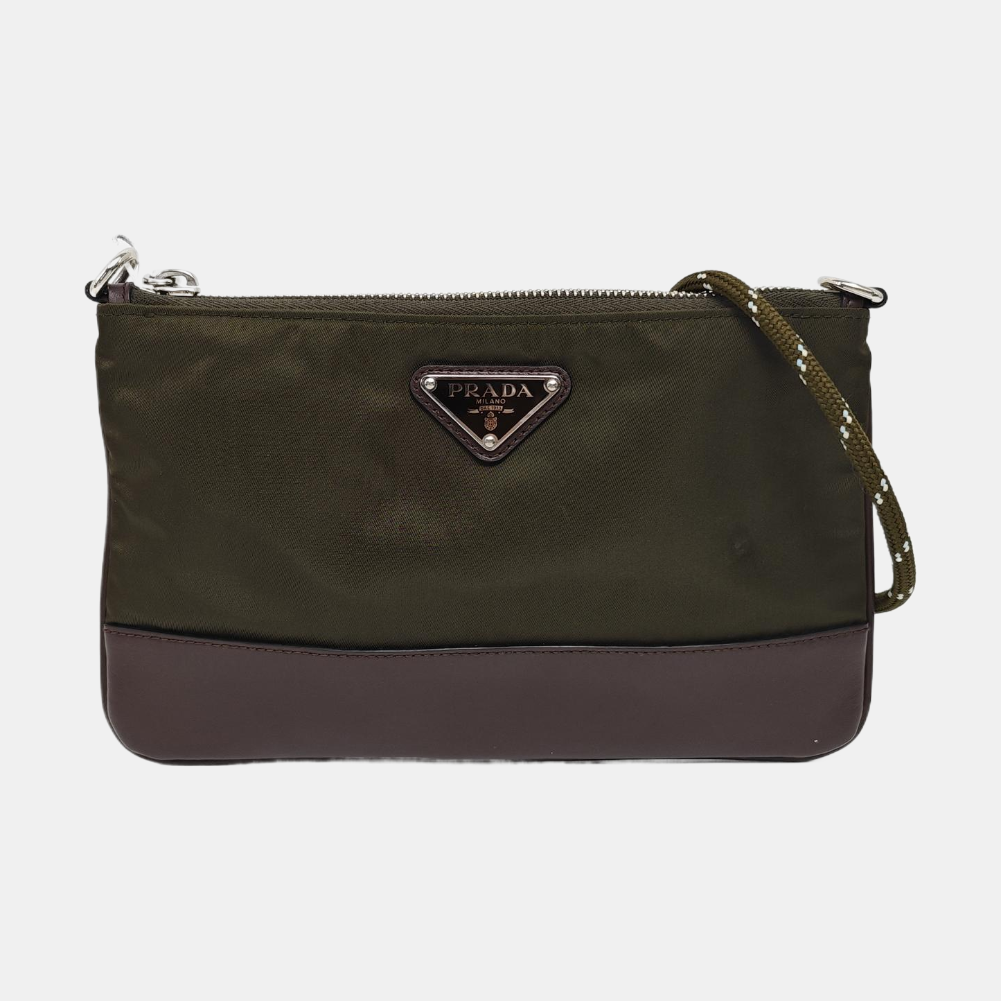 Nylon Shoulder Bag Green
