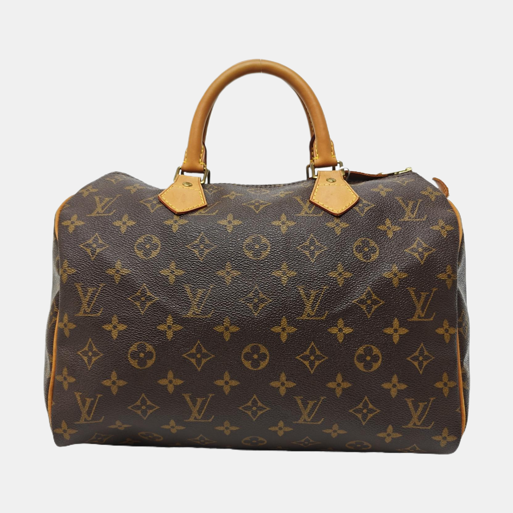 SPEEDY 30 Monogram Coated Canvas Brown