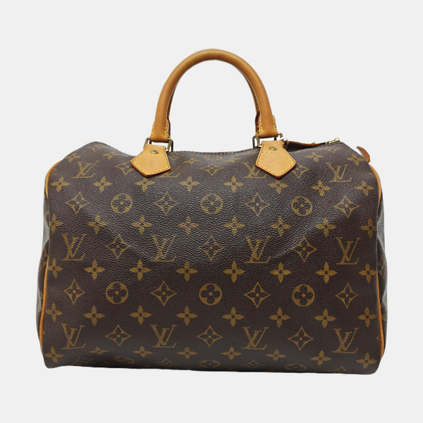 SPEEDY 30 Monogram Coated Canvas Brown