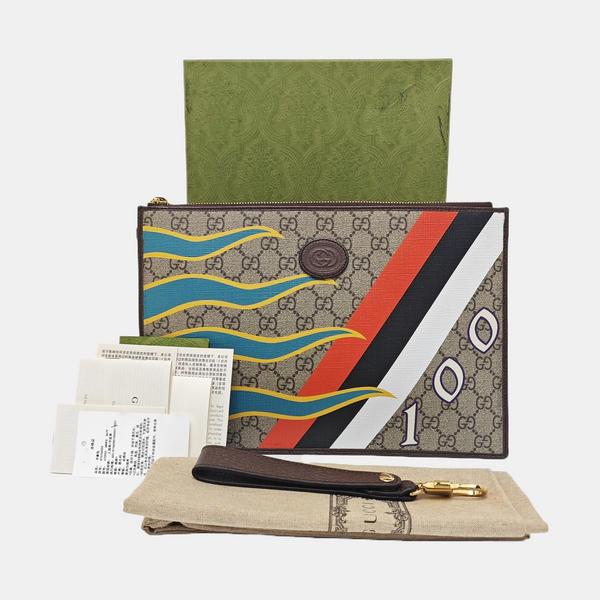 Courrier Monogram Coated Canvas Beige