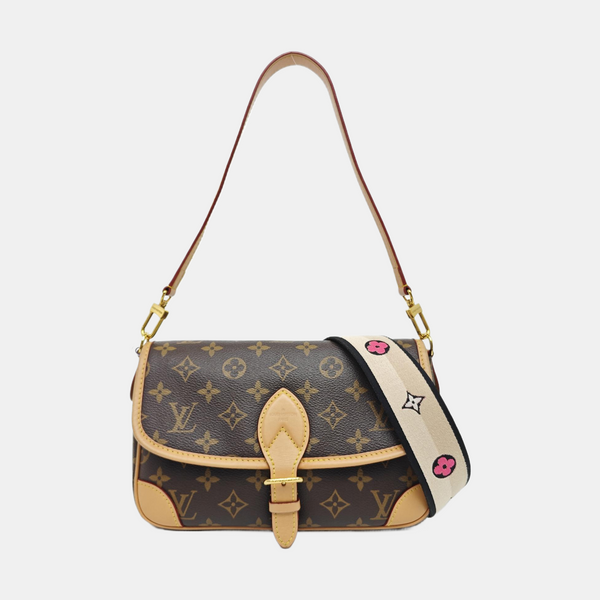 DIANE Monogram Coated Canvas Brown