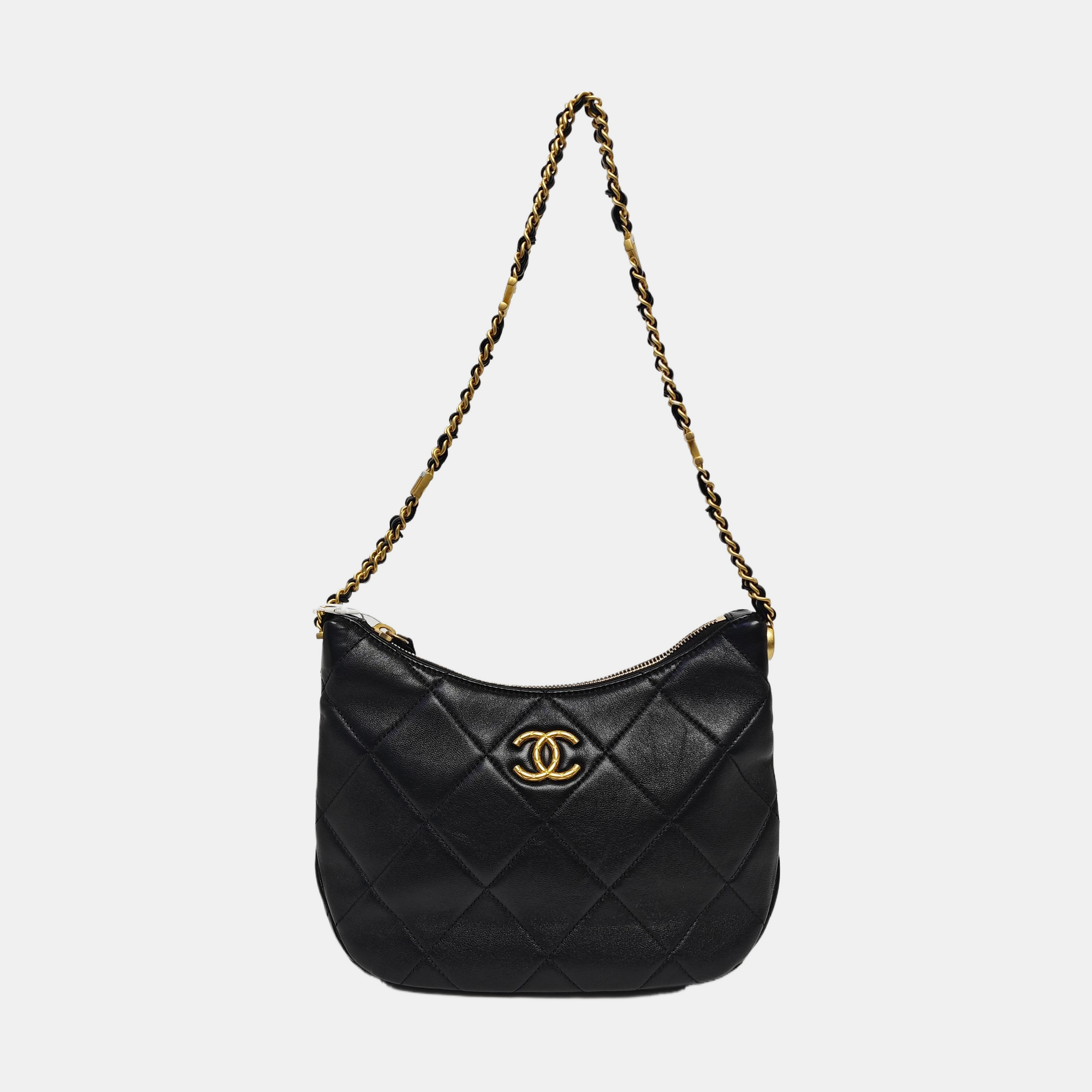 23K Quilted Lambskin Black