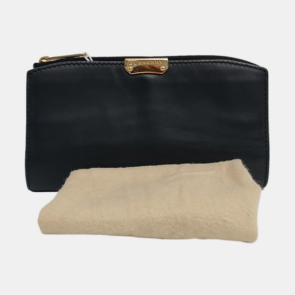 Langley Calfskin Black Wallet