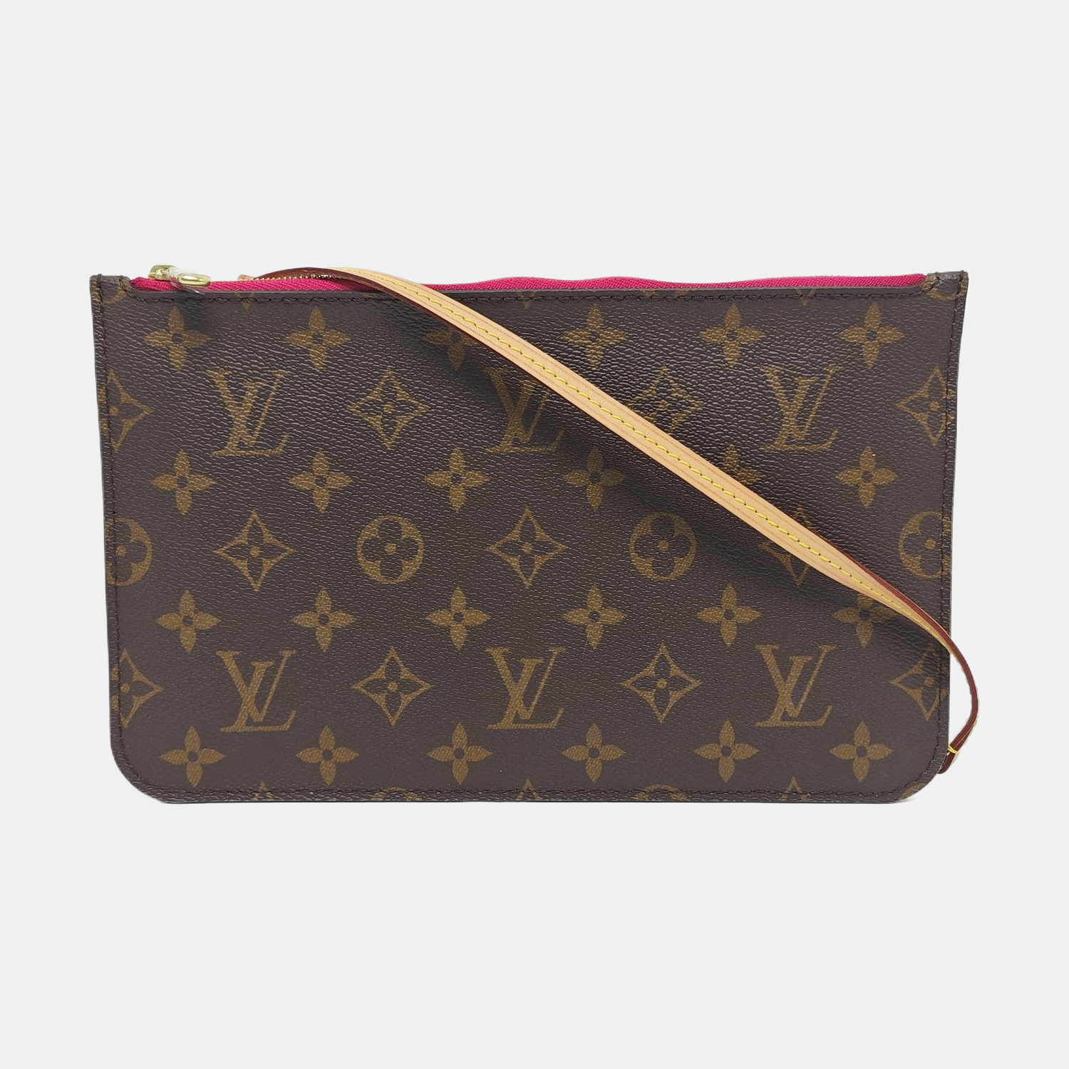 NEVERFULL PM Monogram Coated Canvas Brown